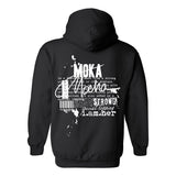 Mocha – Moka Hoodie | Coffee-Brown Melanin Hoodie | Empowerment Streetwear - White