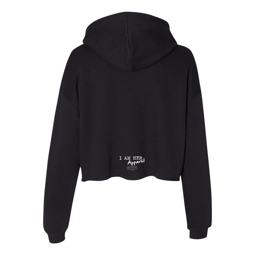 I AM HER en Rose - Women's Cropped Fleece Hoodie