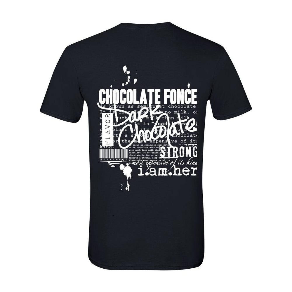 Dark Chocolate Women's Tee – Chocolat Fonce | Deep. Bold. Beautiful - White