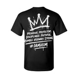 I AM HIM — King Anointed | White Ink | T-Shirt | King Collection