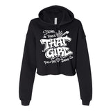 That Girl — White Graffiti Cropped Hoodie | Around the Way Girl Collection