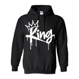 I AM HIM — King's Gambit | White Ink | Pullover Hoodie | King Collection