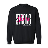 She is Strong - Women's Crewneck Sweatshirt - White