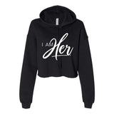 I AM HER Signature Cropped Hoodie + Jogger Set | Black