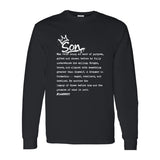 I AM HIM — Son Definition | White Ink | Long Sleeve Tee | Legacy Collection