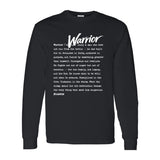 I AM HIM — Warrior Definition | White Ink | Long Sleeve Tee | Definitions of HIM Collection