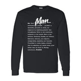 I AM HIM — Man Definition | White Ink | Long Sleeve Tee | Definitions of HIM Collection