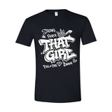 That Girl — White Graffiti Graphic Tee | Around the Way Girl Collection