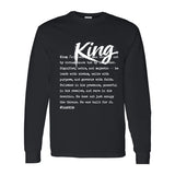 I AM HIM — King Definition | White Ink | Long Sleeve Tee | Definitions of HIM Collection