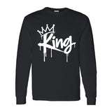 I AM HIM — King Sovereign | White Ink | Long Sleeve Tee | King Collection