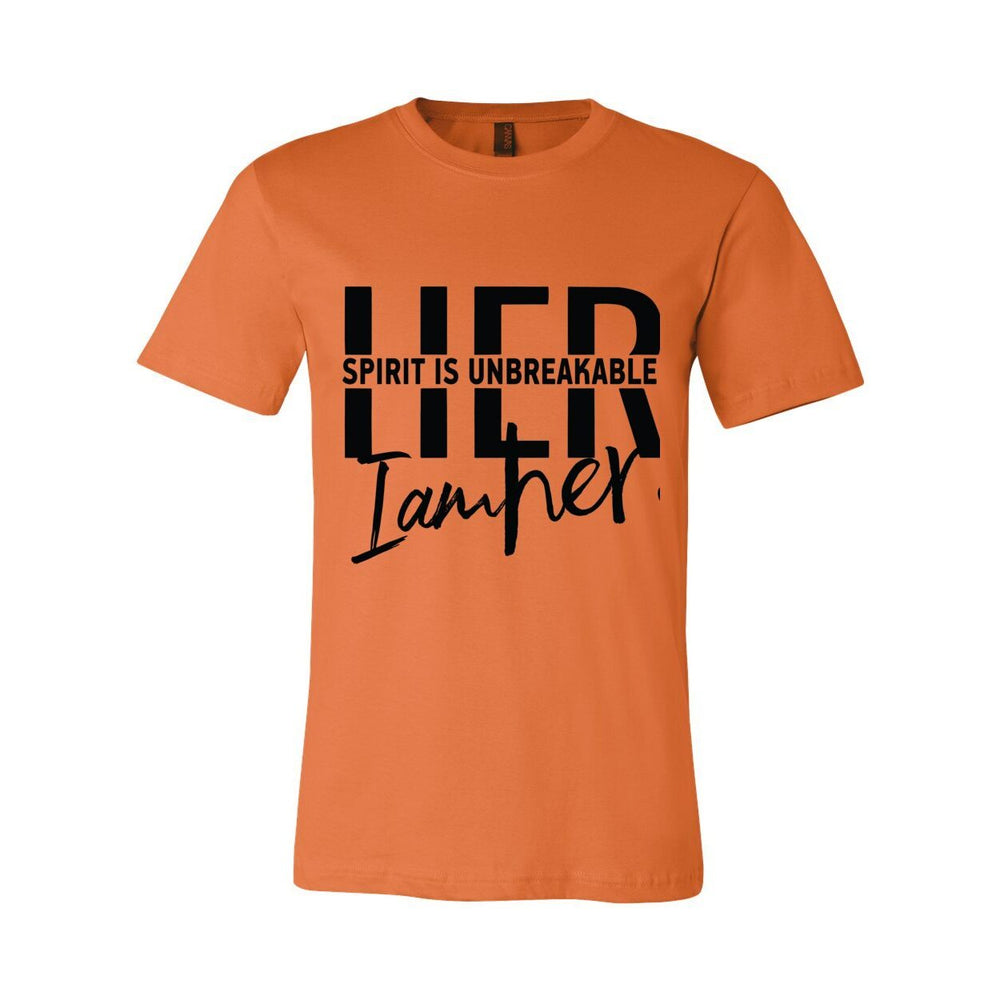HER Spirit is Unbreakable Women's Tee – HER Light Can’t Be Dimmed