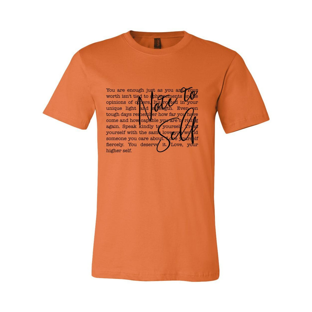 Note to Self - Women's Tee – Sacred Reminders