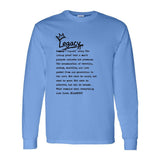 I AM HIM — Legacy Definition | Black Ink | Long Sleeve Tee | Legacy Collection