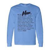 I AM HIM — Man Definition | Black Ink | Long Sleeve Tee | Definitions of HIM Collection
