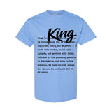 I AM HIM — King Definition | Black Ink | T-Shirt | Definitions of HIM Collection