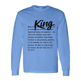 I AM HIM — King Definition | Black Ink | Long Sleeve Tee | Definitions of HIM Collection