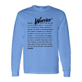 I AM HIM — Warrior Definition | Black Ink | Long Sleeve Tee | Definitions of HIM Collection