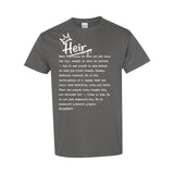 I AM HIM — Heir Definition | White Ink | T-Shirt | Legacy Collection