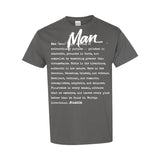 I AM HIM — Man Definition | White Ink | T-Shirt | Definitions of HIM Collection