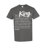 I AM HIM — King Definition | White Ink | T-Shirt | Definitions of HIM Collection