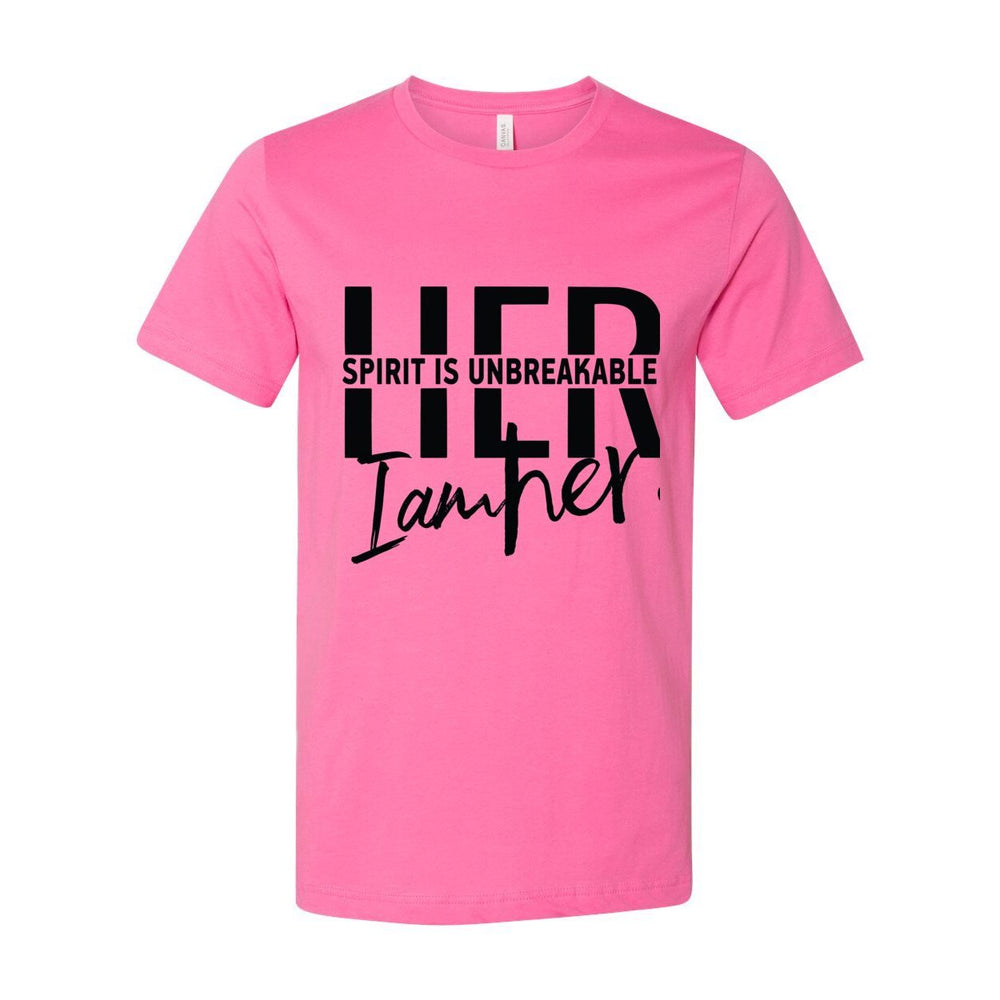 HER Spirit is Unbreakable Women's Tee – HER Light Can’t Be Dimmed