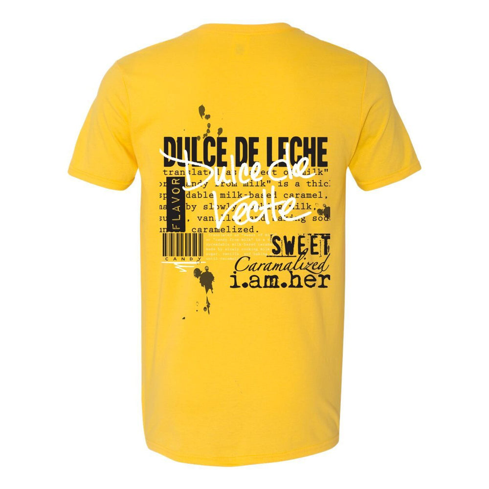 Dulce de Leche – Women's Tee | Sweet. Soft. Strong. | White on Black