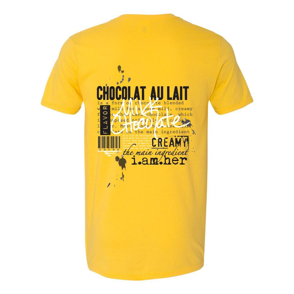 Milk Chocolate – Women's Tee | Sweet, Strong & Sacred - White on Black