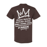 I AM HIM — King Anointed | White Ink | T-Shirt | King Collection
