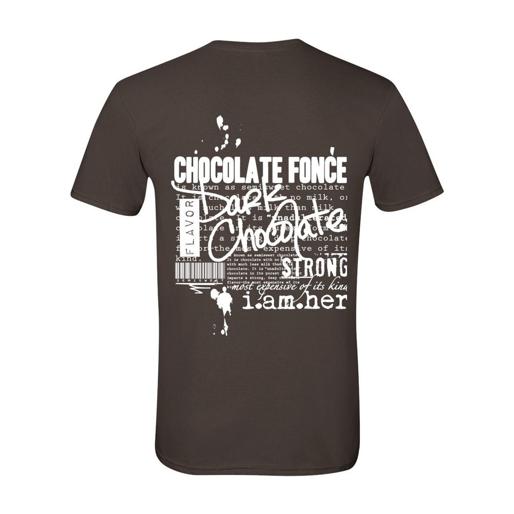 Dark Chocolate Women's Tee – Chocolat Fonce | Deep. Bold. Beautiful - White