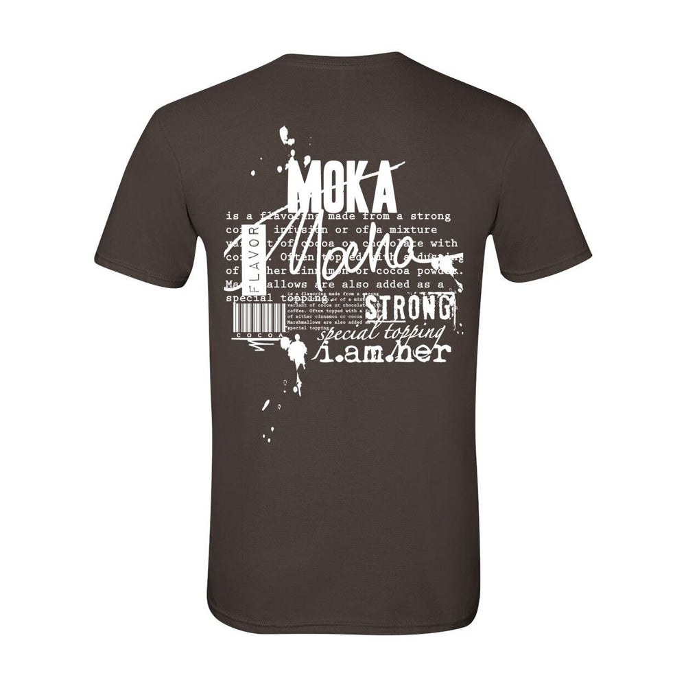 Mocha Women's Tee – Flavors of Her Collection - Bold. Smooth. Beautifully Melanated - White