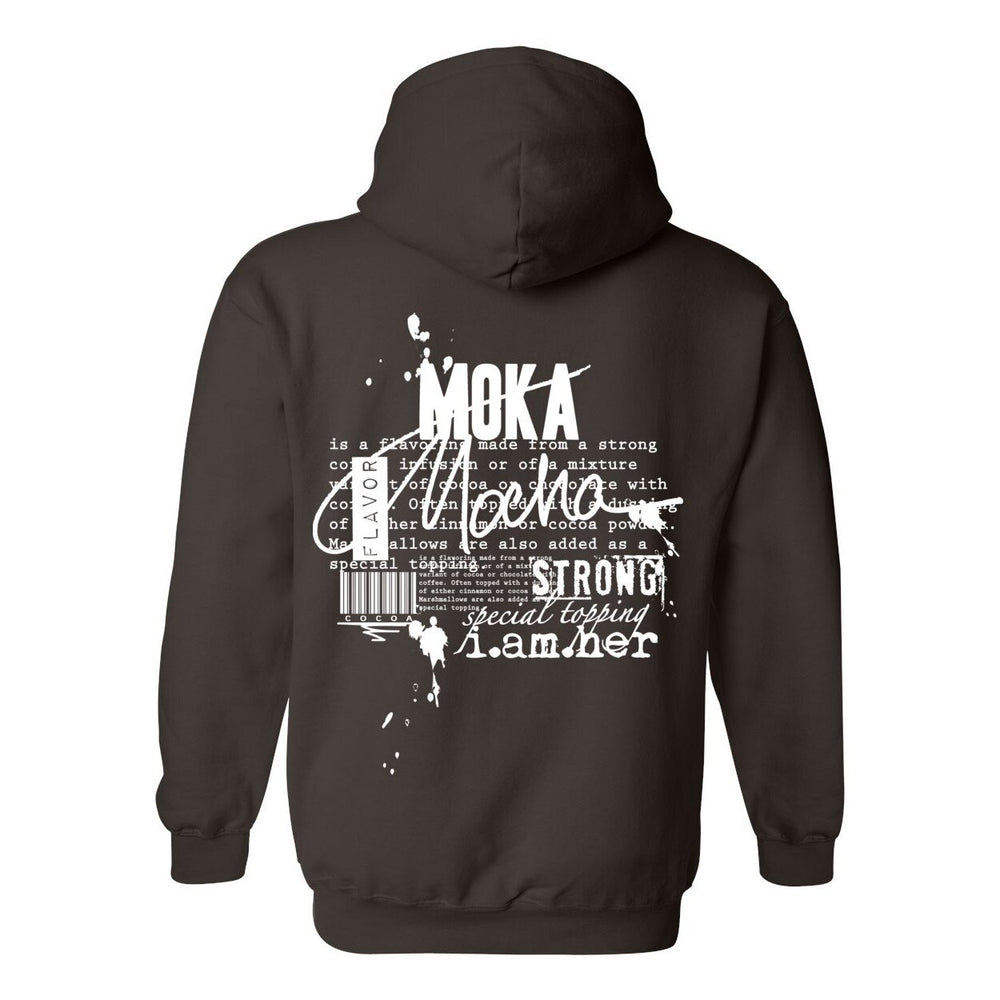 Mocha – Moka Hoodie | Coffee-Brown Melanin Hoodie | Empowerment Streetwear - White