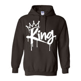 I AM HIM — King's Gambit | White Ink | Pullover Hoodie | King Collection