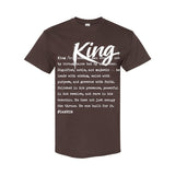 I AM HIM — King Definition | White Ink | T-Shirt | Definitions of HIM Collection