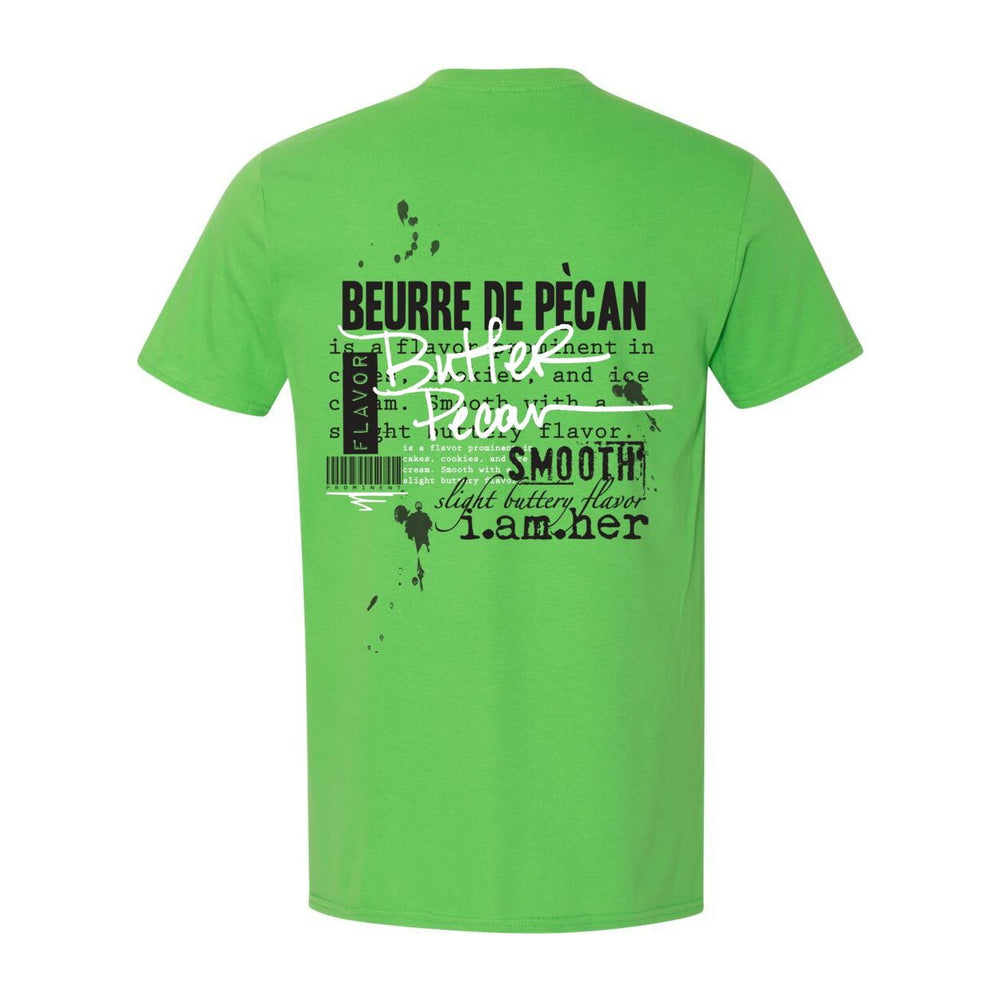 Butter Pecan – Women's Tee | Soft Golden Power | White on Black