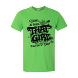 That Girl — Black Graffiti Graphic Tee | Around the Way Girl Collection