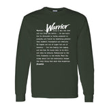 I AM HIM — Warrior Definition | White Ink | Long Sleeve Tee | Definitions of HIM Collection