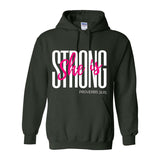 She is Strong - Women's Hooded Sweater - White