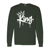 I AM HIM — King Sovereign | White Ink | Long Sleeve Tee | King Collection