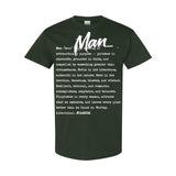 I AM HIM — Man Definition | White Ink | T-Shirt | Definitions of HIM Collection