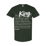 I AM HIM — King Definition | White Ink | T-Shirt | Definitions of HIM Collection