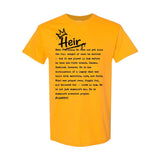 I AM HIM — Heir Definition | Black Ink | T-Shirt | Legacy Collection