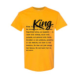 I AM HIM — King Definition | Black Ink | T-Shirt | Definitions of HIM Collection