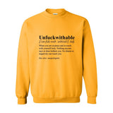 Unf*ckwithable Crewneck | Defined by Peace - Black
