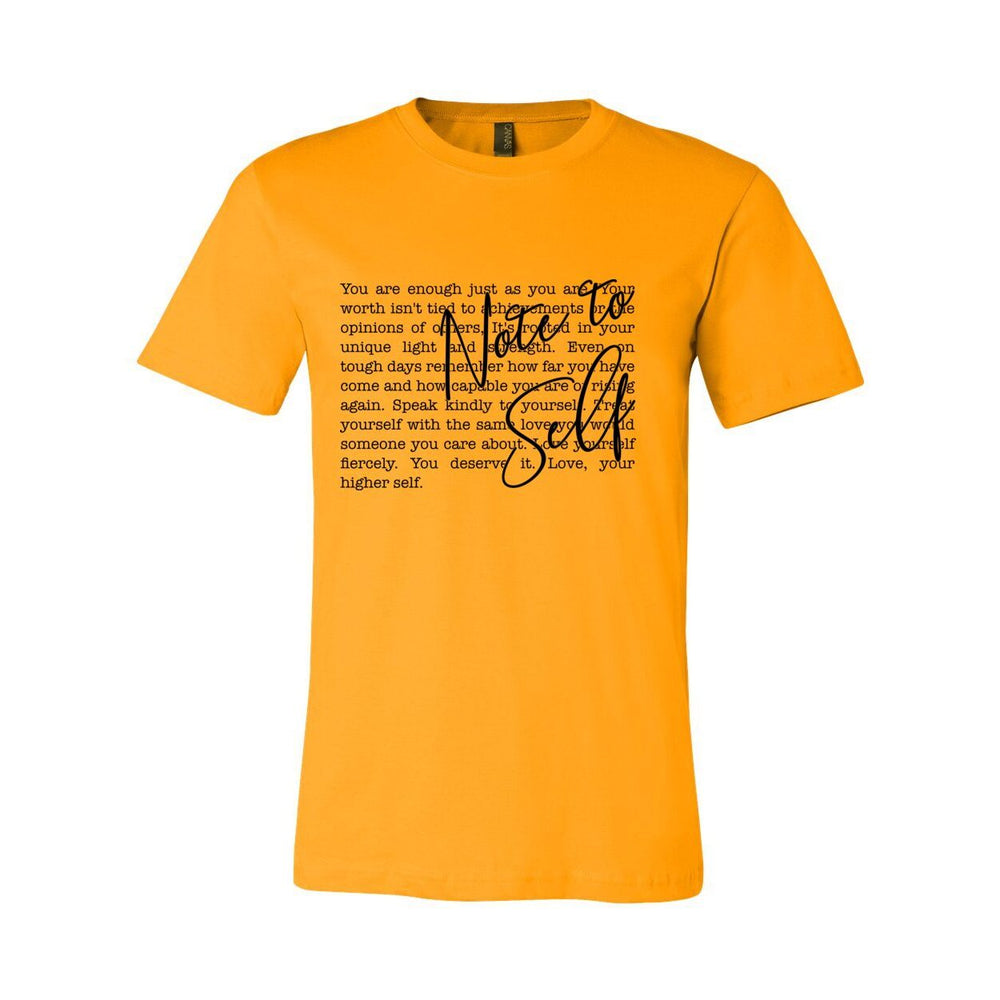 Note to Self - Women's Tee – Sacred Reminders