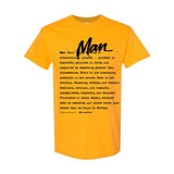 I AM HIM — Man Definition | Black Ink | T-Shirt | Definitions of HIM Collection
