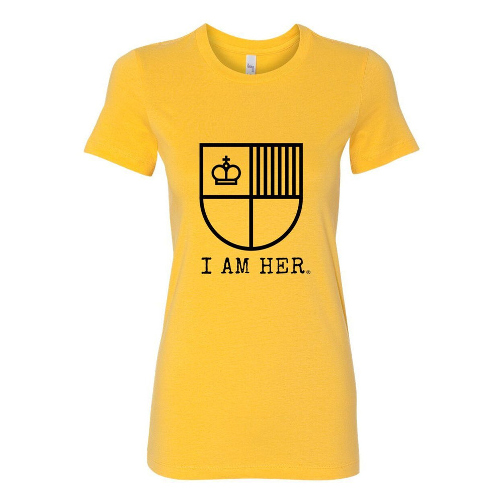 I AM HER Shield Tee: Empowering Women's Graphic T-Shirt