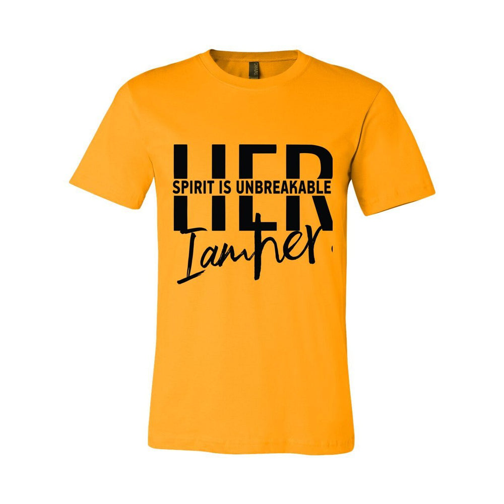HER Spirit is Unbreakable Women's Tee – HER Light Can’t Be Dimmed