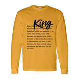 I AM HIM — King Definition | Black Ink | Long Sleeve Tee | Definitions of HIM Collection