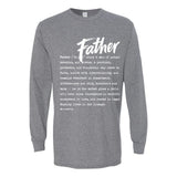 I AM HIM — Father Definition | White Ink | Long Sleeve Tee | Definitions of HIM Collection