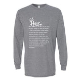 I AM HIM — Heir Definition | White Ink | Long Sleeve Tee | Legacy Collection